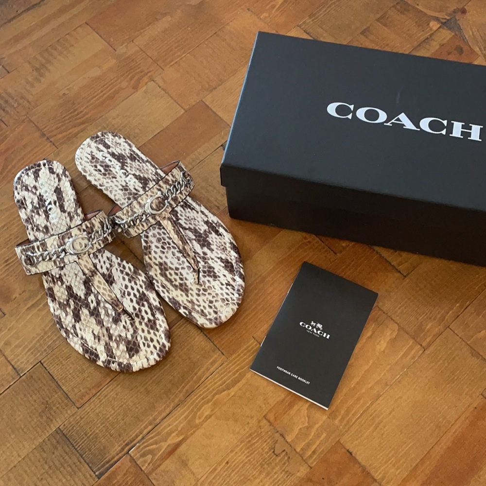 Coach Jacklyn Snakeskin Sandal - Picture 3 of 8